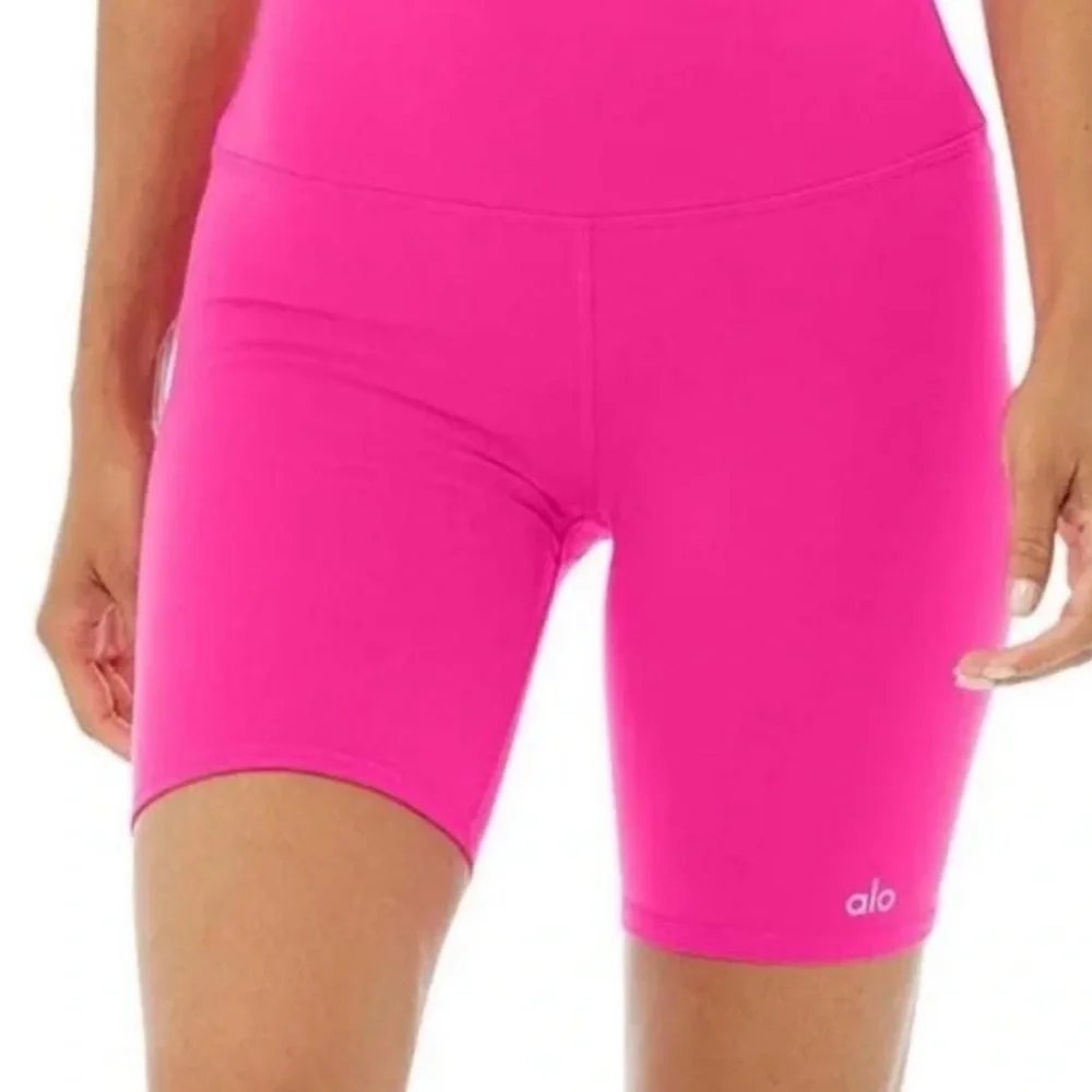 Alo Yoga High Waist Biker Short in Pink Size XS